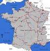 Airport of france on map