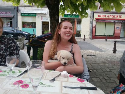 Kathryn Intern from Scotland found a fluffy friend
