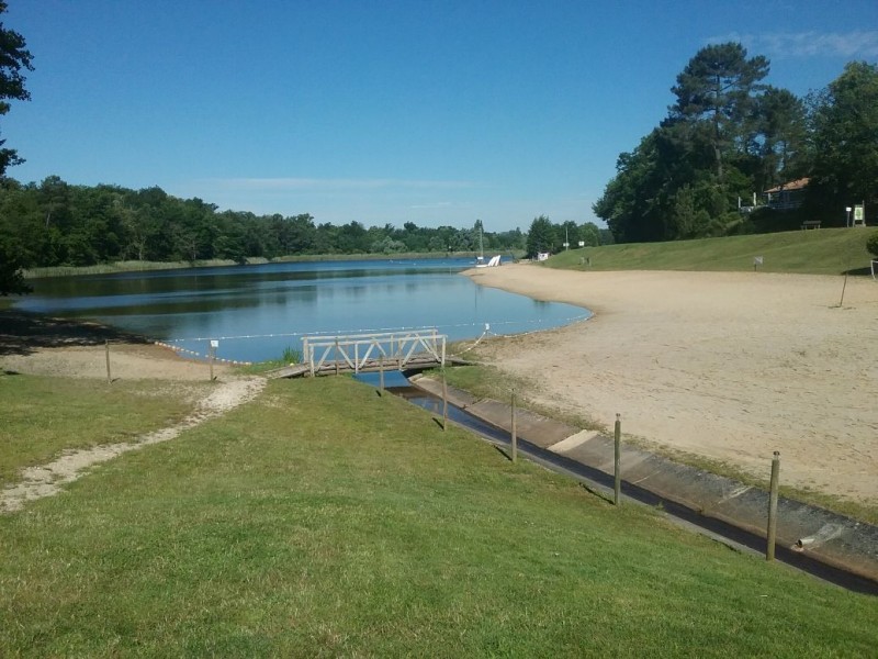 Brossac Lake, chores done for the day, perfect for a dip on the sunny days of summer