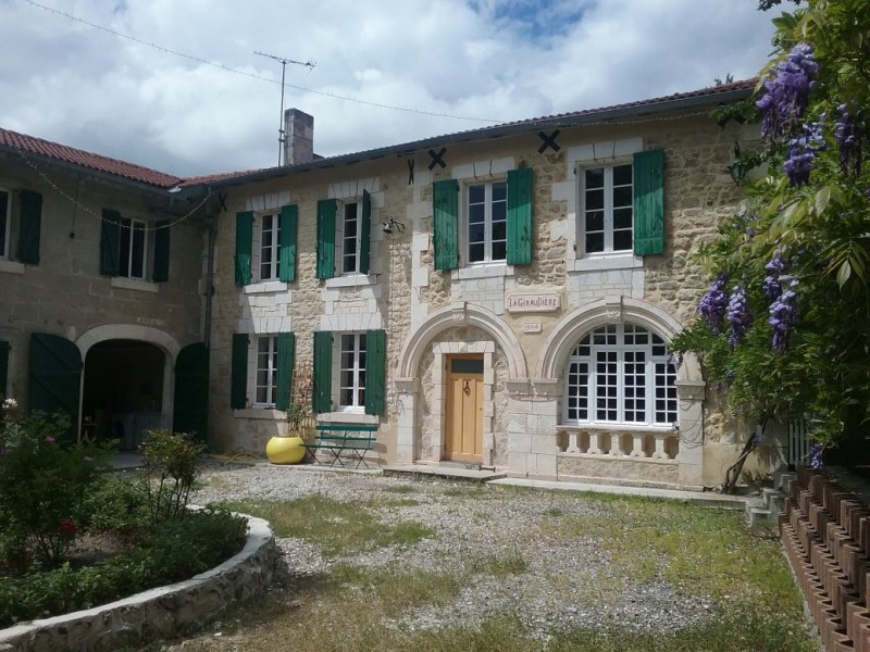 The wisteria bush flowers a little more each day. A pretty adornment to the house.