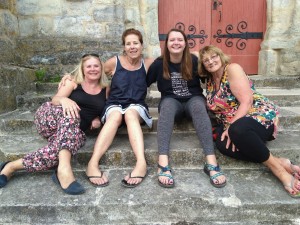 Janis and Venicia with the Other Volunteers