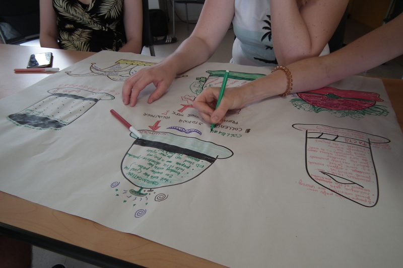 Volunteers in Narbonne exploring problem solving