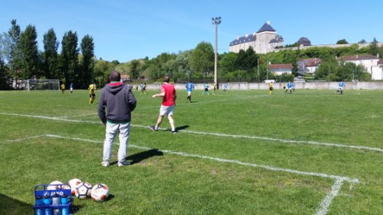 Football match at the FC Sud Charente in Chalais