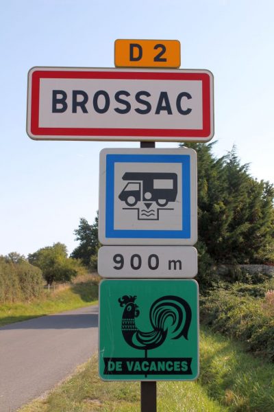 Brossac Village Sign