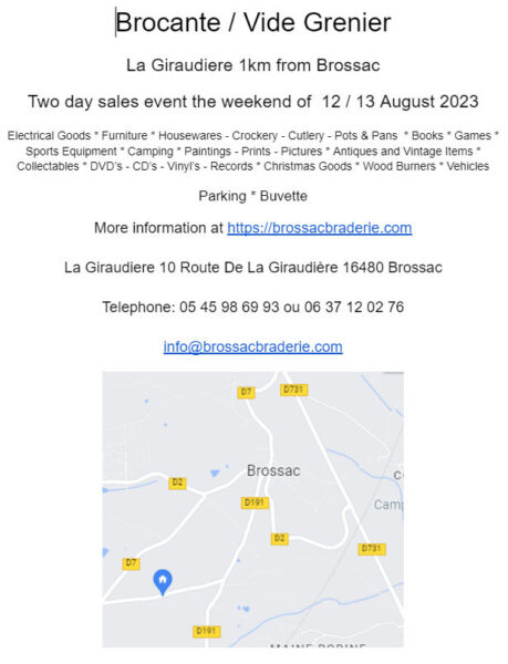 brocant brossac charente