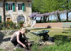 gardening volunteers holiday